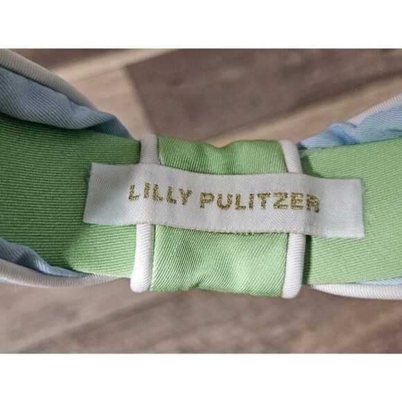 Lilly Pulitzer Low Knot Headband Bluette Jade Lime main image 7